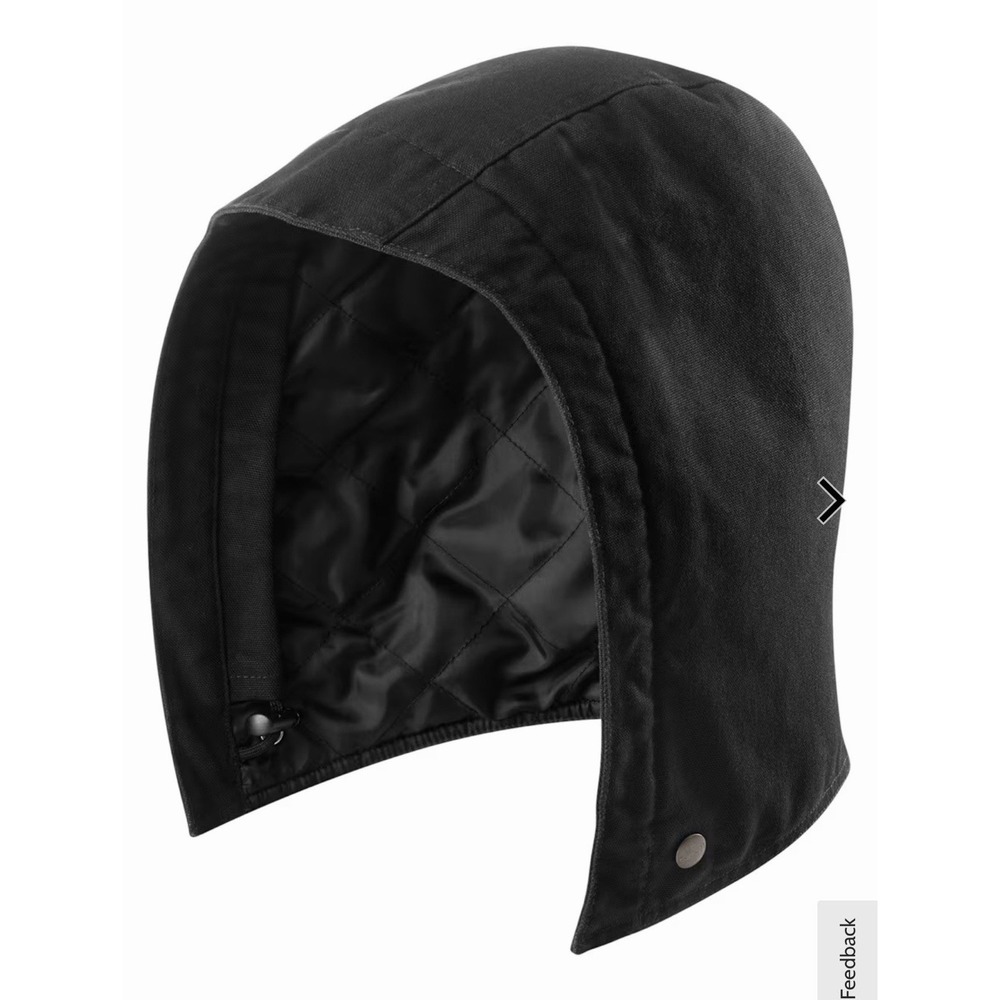 Carhartt Firm Duck Insulated Canvas Hood Black Replacement New With Tags